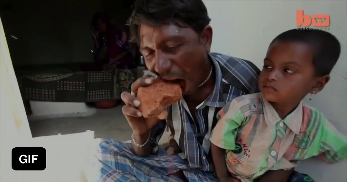 Man Addicted To Eating Bricks Mud And Gravel GAG