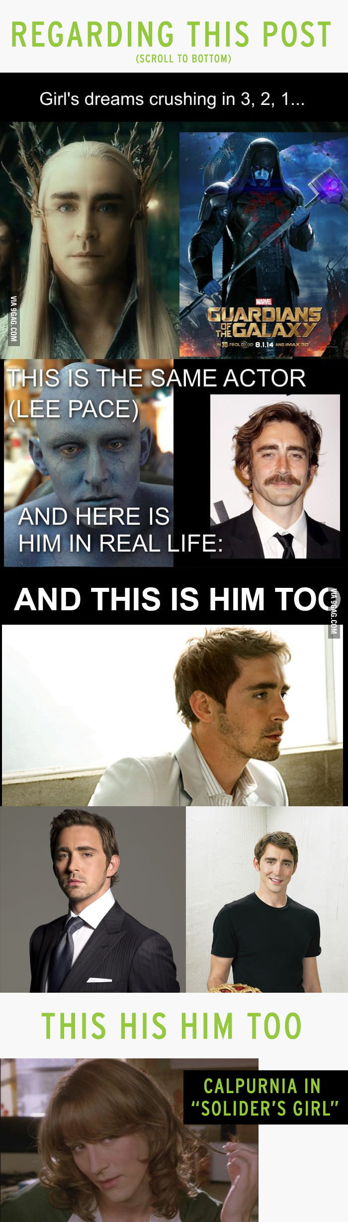 About That Post Of Lee Pace I Still Love Him 9gag