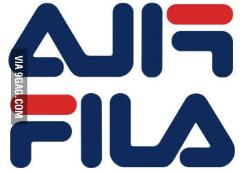 Fila is Air backwards. - 9GAG