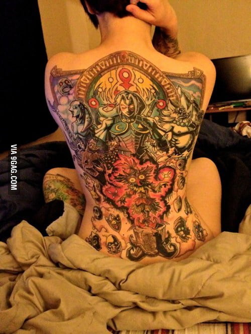 The ultimate Legend of Zelda tattoo - 9GAG