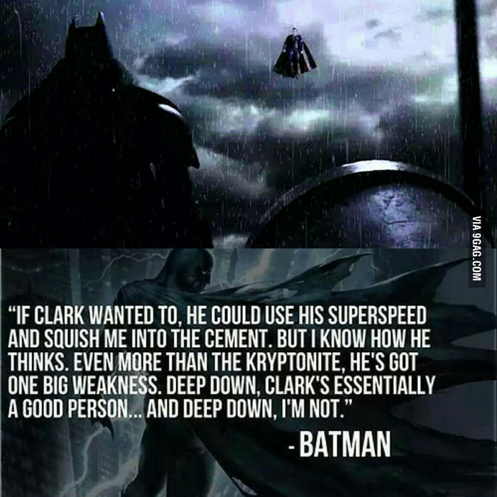 Of course Superman is gonna win, but Batman will make sure Superman ...