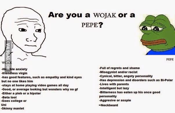 Are you a Wojak or a Pepe? - 9GAG