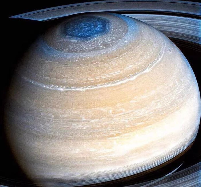 This Picture From The NASA Cassini Mission Shows A Hexagonal Cloud ...