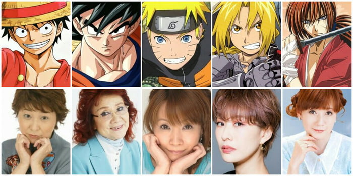 Some of Anime's greatest MALE Protagonist and their Voice Actors - 9GAG