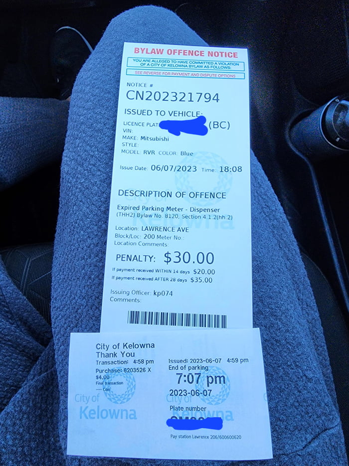 Parking enforcement officer can't do basic math - 9GAG