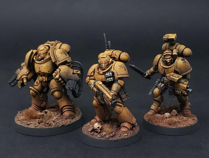 Blood Angels, Bantax Campaign armor colors. Gravis, Tacticus, Phobos ...