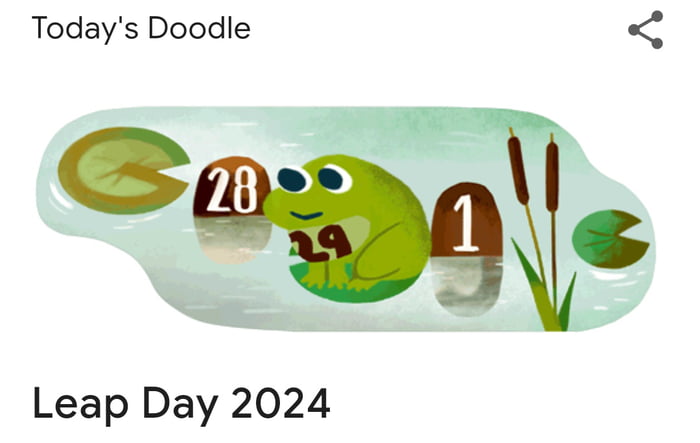 Google: It is leap day my dudes! - 9GAG