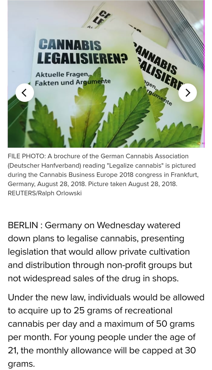 Germany To Legalise Cannabis I Hope It Will Be By Next Year The Bill   AVbKjbv 700b 