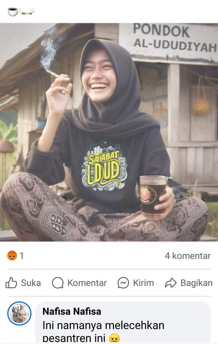 Itu artinya memanfaatkan maksiat dengan baik, masuk pesantren itu