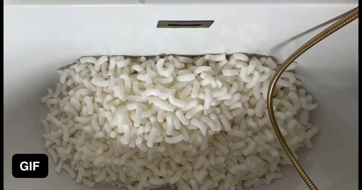 Dissolvable packing material 9GAG