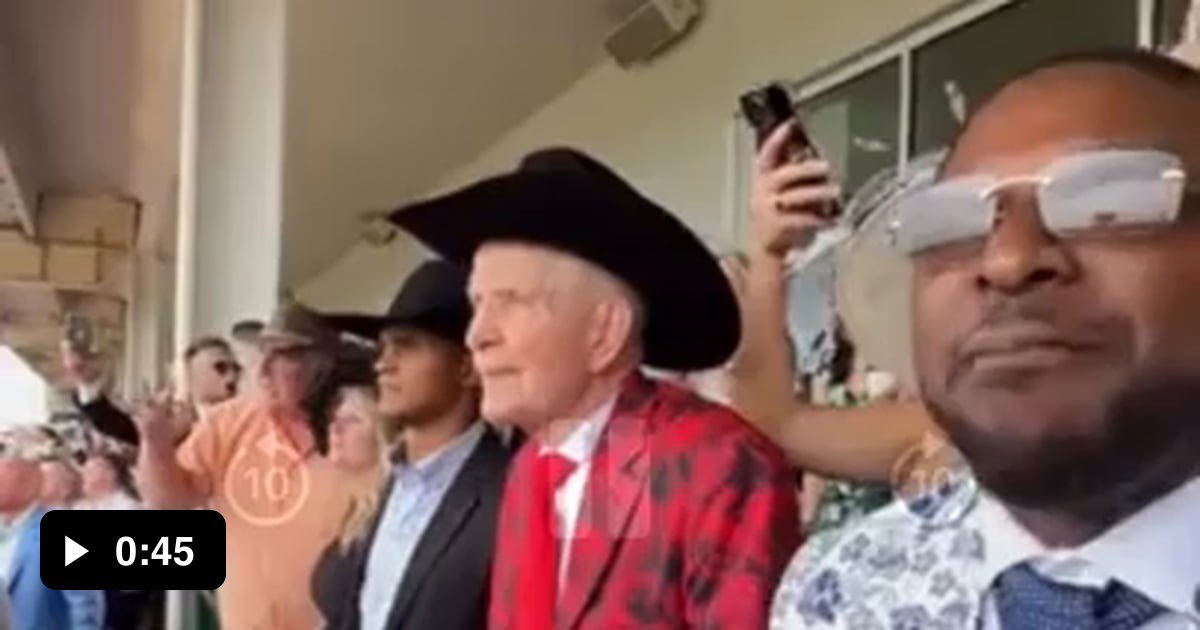 “Mattress Mack” (in red) loses 1.2 million dollar bet at the Kentucky