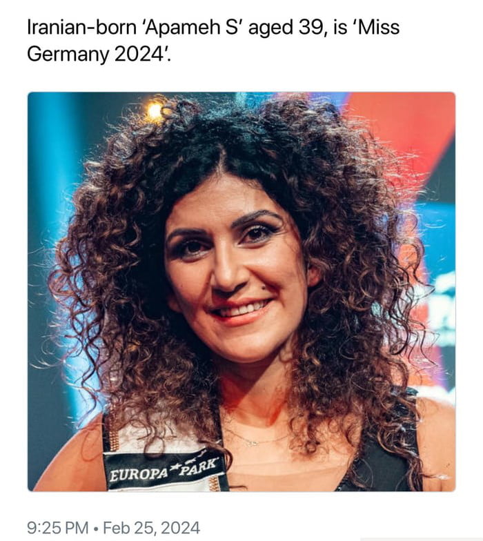 Miss Germany 2024. You deserve what you tolerate. - 9GAG