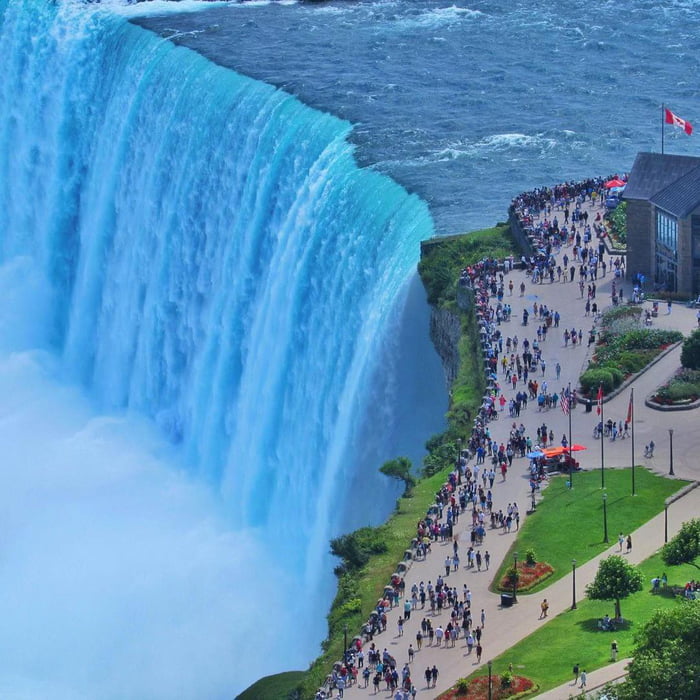 Formed nearly 12,000 years ago, the mighty Niagara Falls is the world's ...