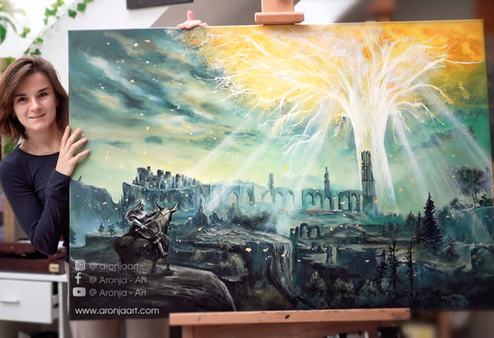 Elden Ring Painting By Aronja Art 9GAG   AVbzZjM 700b 