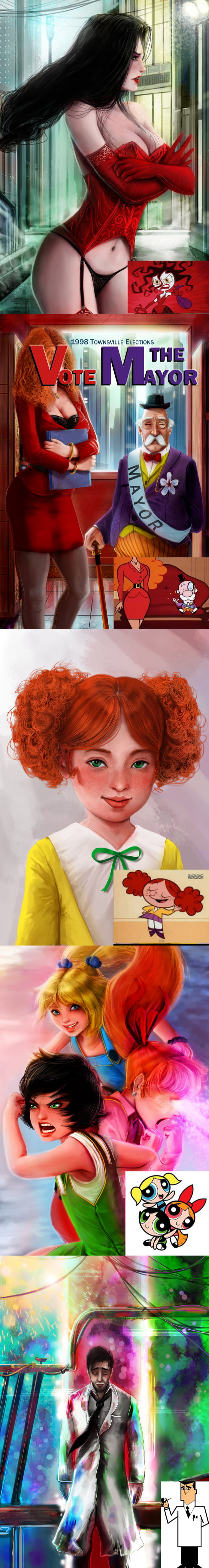 powerpuff girls realistic character artworks 9gag