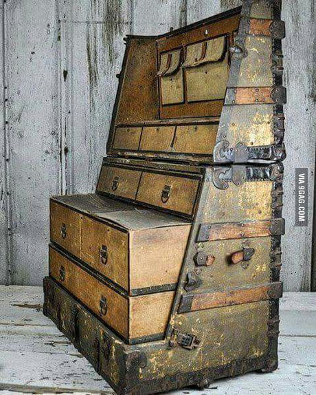 This Steamer Trunk From 1890 Converts To A Dresser So The Traveler