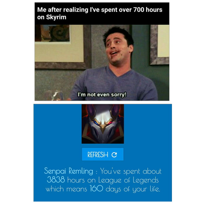 To the guy with the 700 hours in skyrim ... - 9GAG