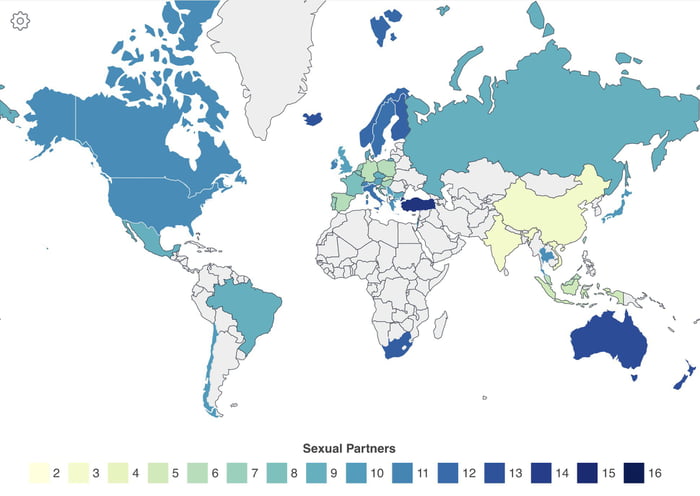 Average Number Of Lifetime Sexual Partners By Country 2024 Biggest