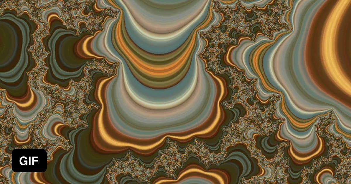 Autumn fractal animation GIF - 9GAG