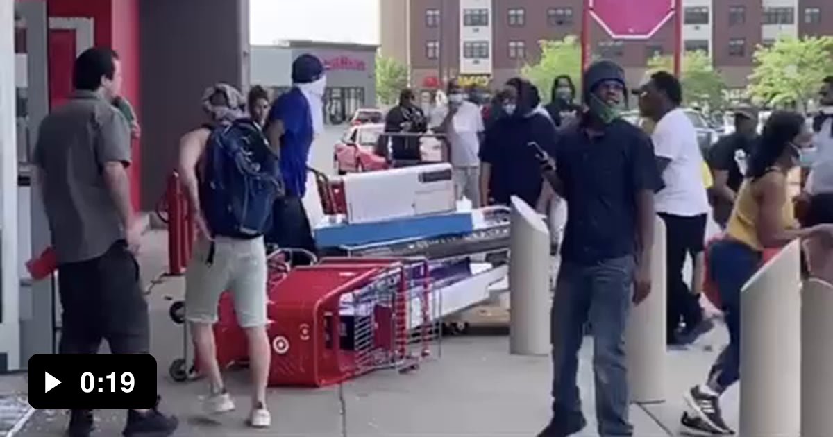 Target getting looted because of the police killing of Floyd