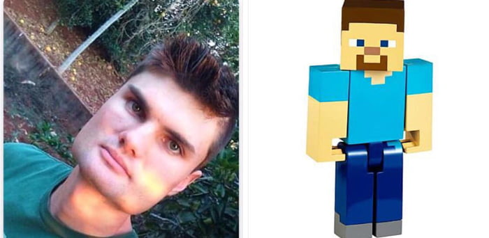 Minecraft Steve irl - 9GAG