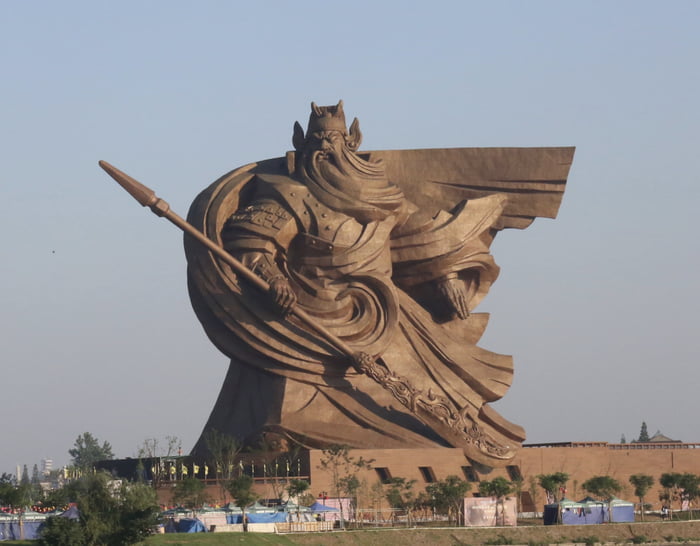 The Guan Yu Statue, a large monument to Chinese war god. Opened to ...