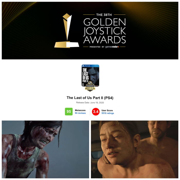 Golden Joystick Awards Ultimate Game of the Year - The Last of Us Part 2 