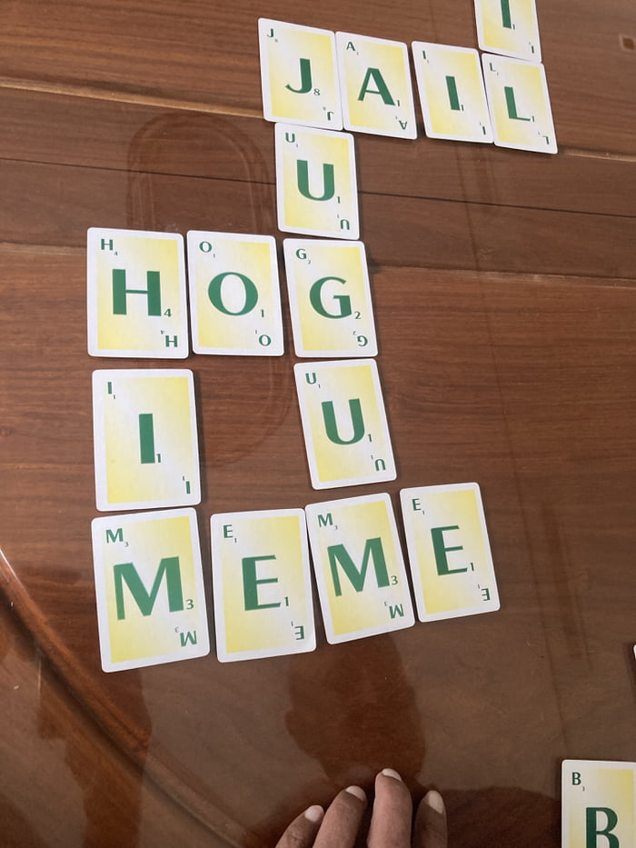 Playing scrabble cards with dementia client. 9GAG