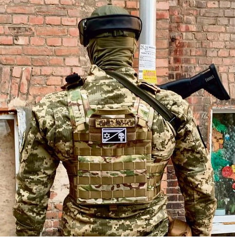 Israeli units new patch in Ukraine see more and more guys with it. - 9GAG