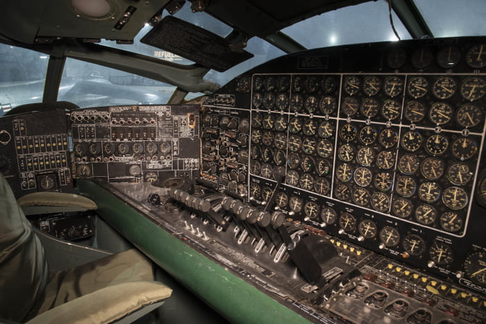 The Flight Engineer's Station In A Convair B-36 Peacemaker. - 9GAG