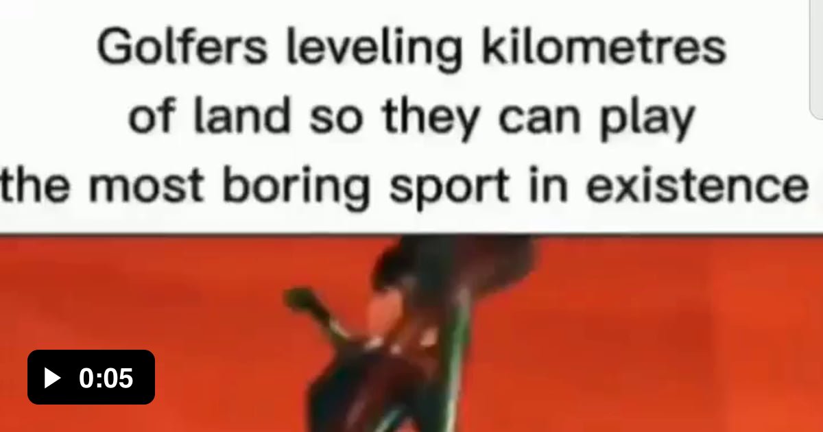 The only sport useless middle aged f**ks can play without having a