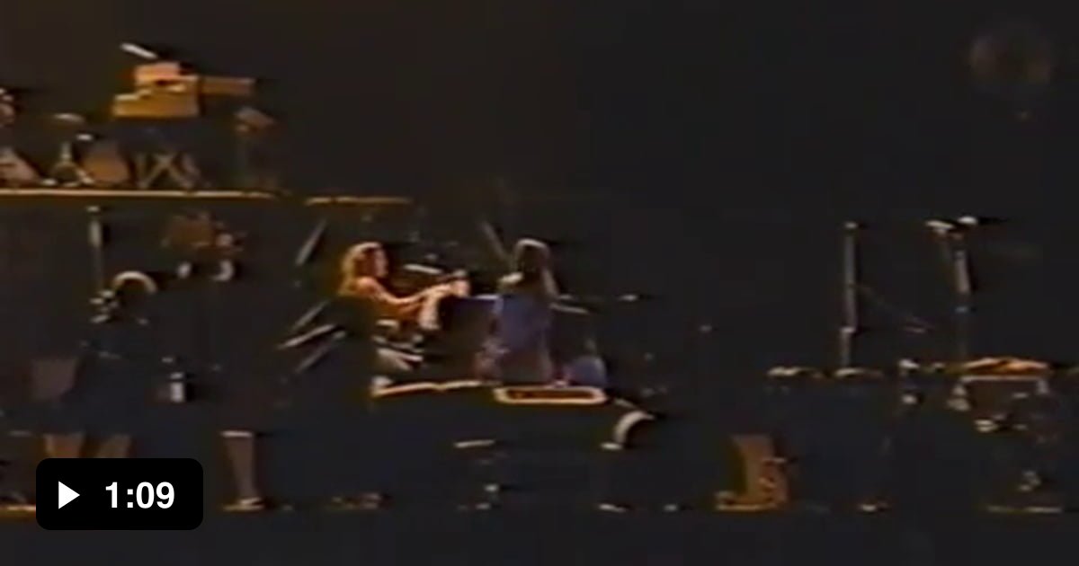 In 1993 Guns N Roses ordered pizza in the middle of their show then let the pizza girl play the