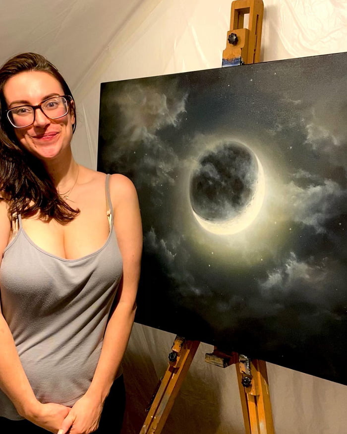 the-moon-oil-painting-by-cathrin-machin-9gag