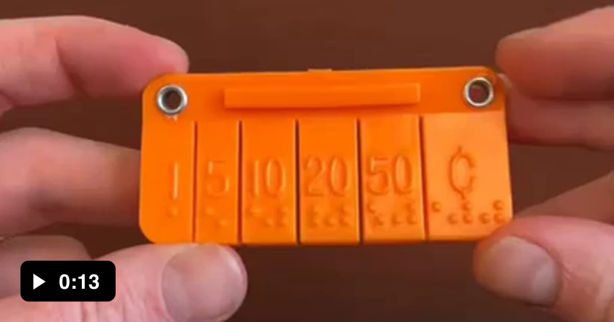 To mark currency for the blind. 9GAG