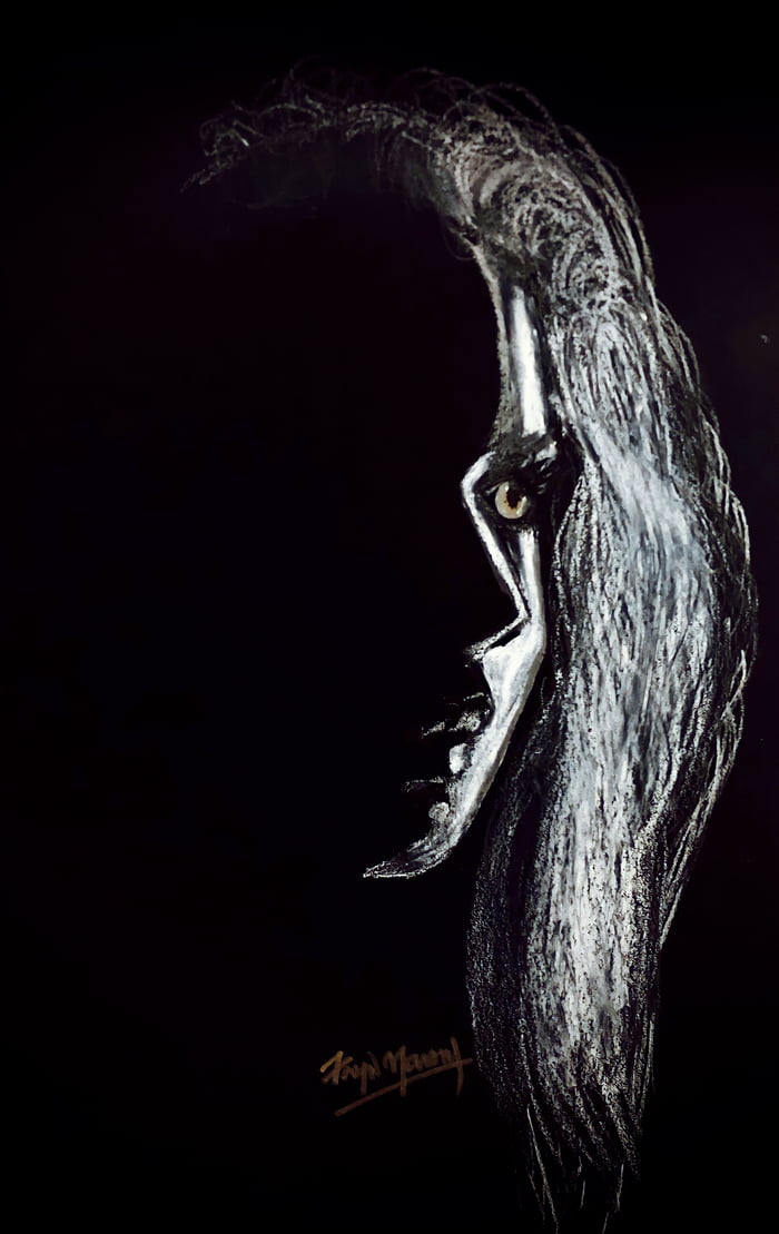 White Charcoal Art 9GAG