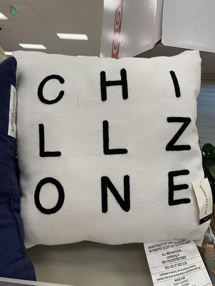 Had a Stroke Trying To Read This Pillow At Target - 9GAG