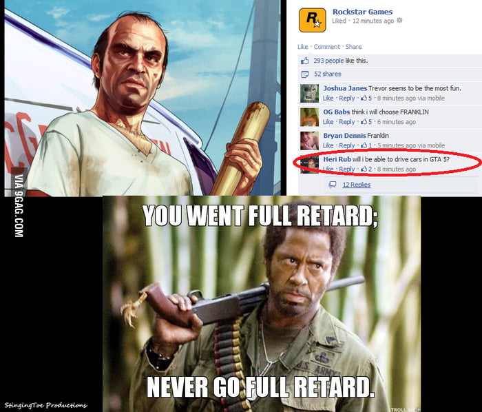 GTA Comment Meme - 9GAG