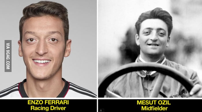 Enzo Ferrari died in 1988,Mesut Ozil was born in 1988. - 9GAG