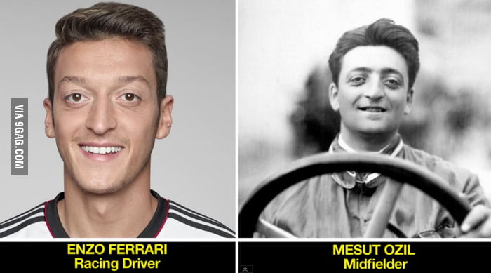 Enzo Ferrari (1898-1988) and Mesut Ozil (1988-) - 9GAG