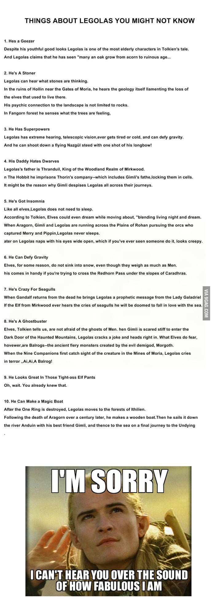 Something you might not know about Mr.Legolas - 9GAG