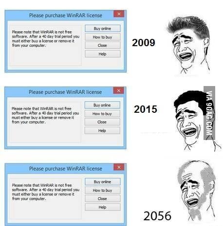 I Mean Come On No One Acually Buys Winrar Do They? - 9GAG