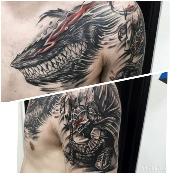 JD Mcgowan - Got more in on @michael___vz anime sleeve today with Guts from  Berserk. Would love to do more anime tattoo. Get in touch with me and let's  get the ink
