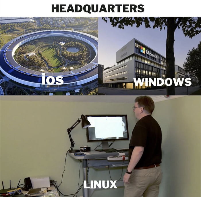 Still all their servers and super computers run on Linux - 9GAG