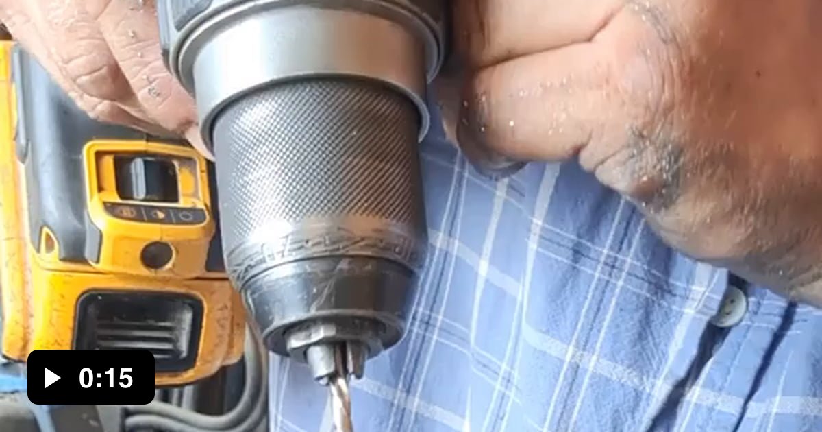 Removing a broken bolt using a left turning drill bit - 9GAG
