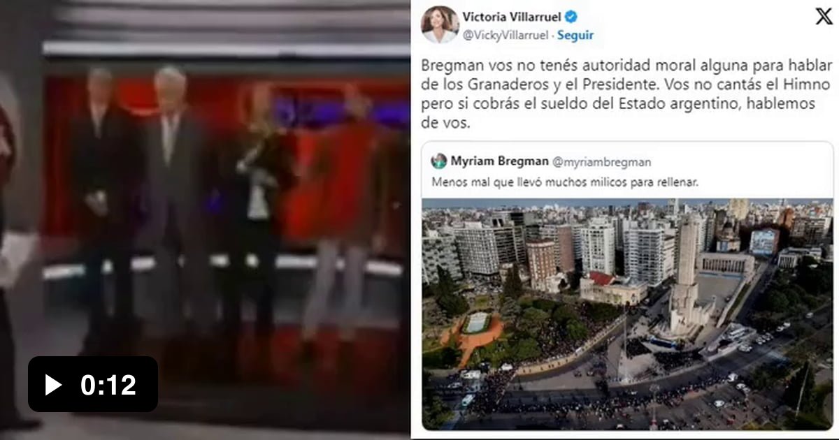 Vos No Cant S El Himno Dura R Plica De Victoria Villarruel A Myriam