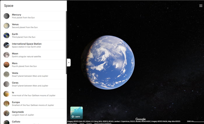 In Google Maps, when you select Satellite filter and zoom out as much ...
