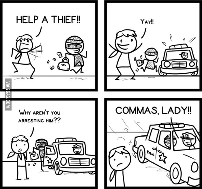 Commas lady 9gag