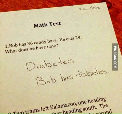 Math Test - 9GAG