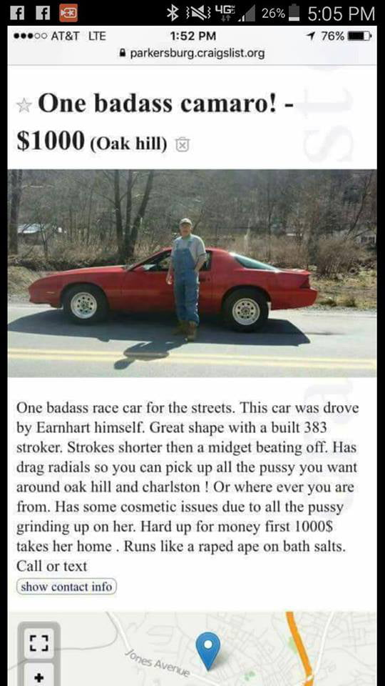Funny Car Ads On Craigslist