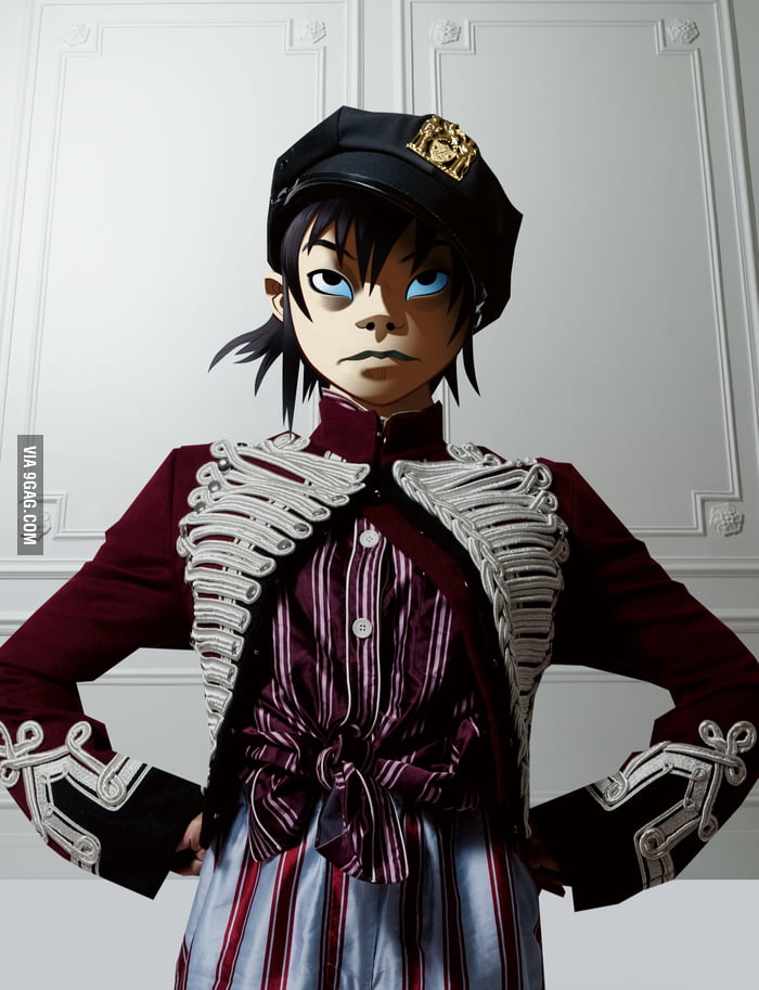 Noodle on the Cover of the Numero magazine. Gorillaz are back! 9GAG